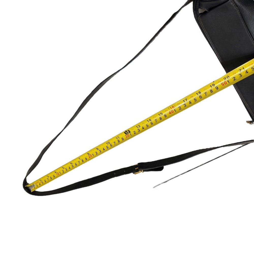 Gucci vintage black pebbled leather messenger bag - Picture 12 of 14